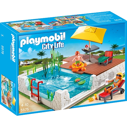 Playmobil   zwembad met terras  5575