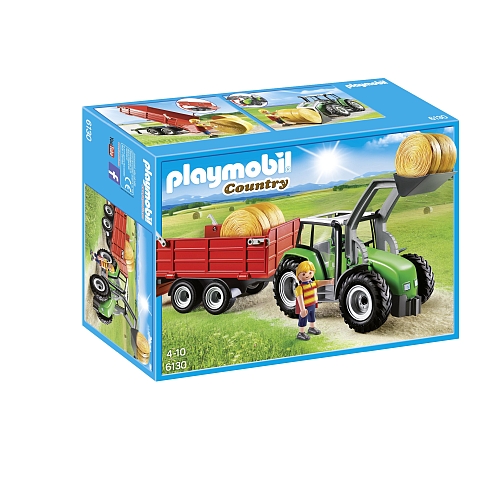 Playmobil   grote tractor met aanhanger - 6130