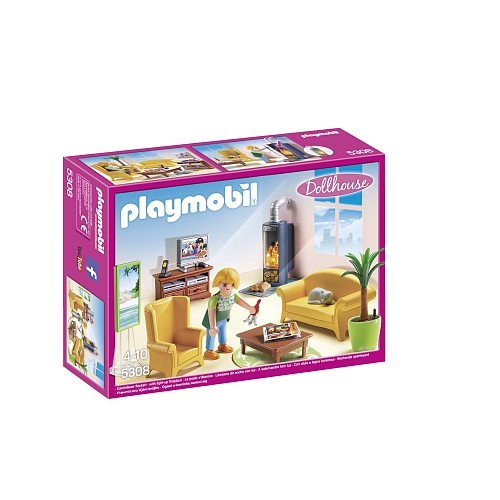 Playmobil   woonkamer met houtkachel - 5308