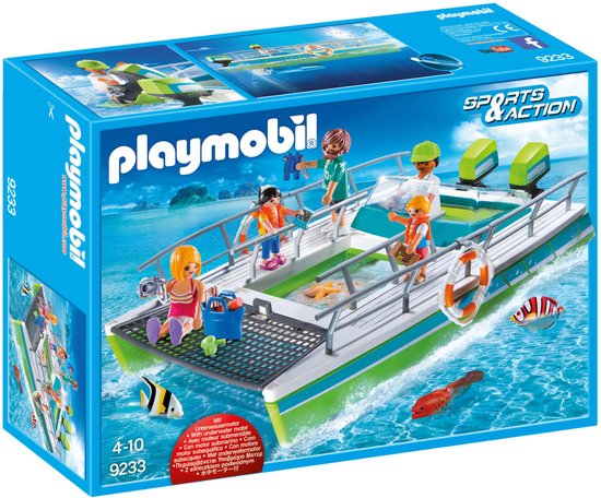 9233 Playmobil Glasboot met onderwatermotor