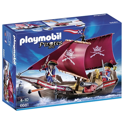 Playmobil Pirates soldatenzeilschip met kanonnen 6681