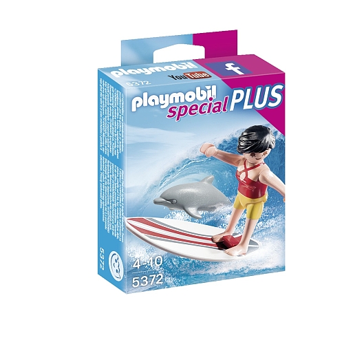 Playmobil   surfster met dolfijn - 5372