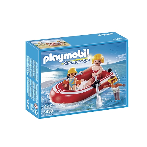 Playmobil   toeristen met rubberboot - 5439