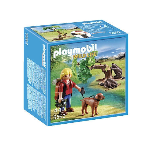 Playmobil   bevers met natuurwetenschapper - 5562