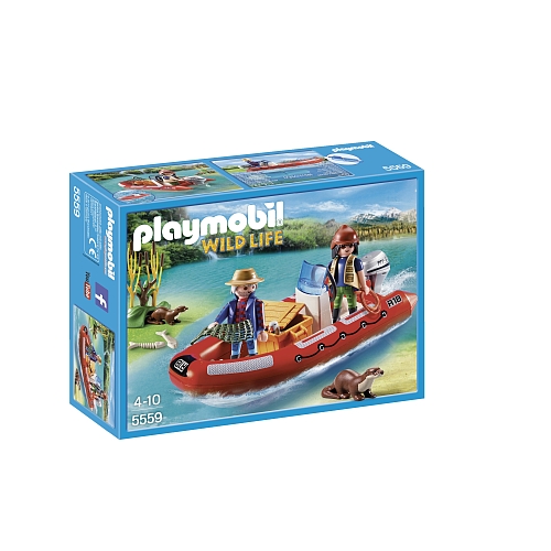 Playmobil   rubberboot met stropers - 5559