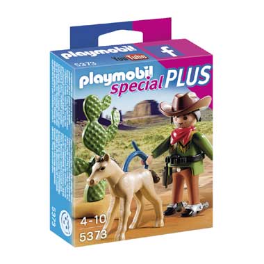 PLAYMOBIL Cowboy met Wild Veulen 5373