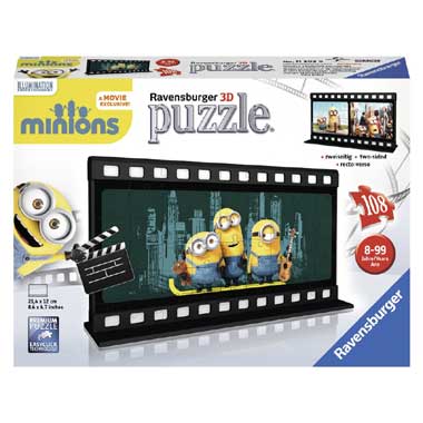 Ravensburger Filmstrook Minions 3D Puzzel (108 stukjes)