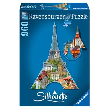 Ravensburger Silhouettepuzzel Eiffeltoren 960 stukjes