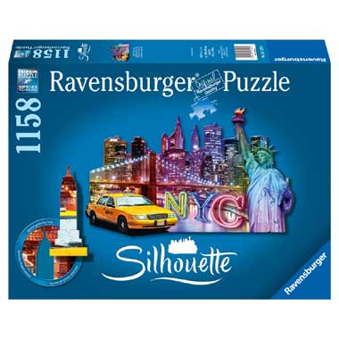 Ravensburger Silhouettepuzzel Skyline New York 1158 stukjes