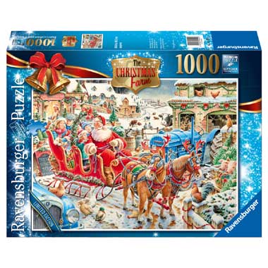 Ravensburger puzzel The Christmas Farm 1000 stukjes