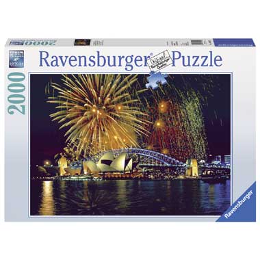 Ravensburger puzzel Vuurwerk boven Sydney 2000 stukjes