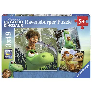 Ravensburger puzzels The Good Dinosaur Arlo 3 x 49 stukjes