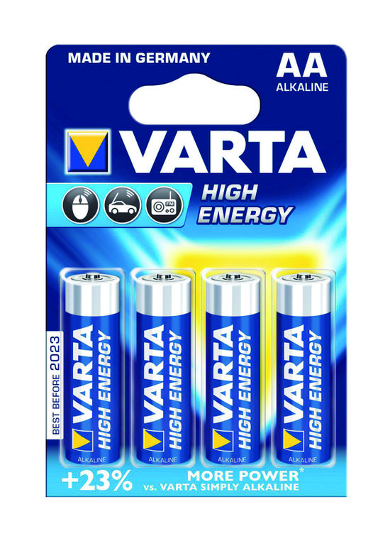 Varta High Energy Alkaline - Batterij - Penlite Aa - 4 stuks