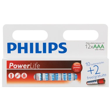 12x AAA Batterijen Value Pack