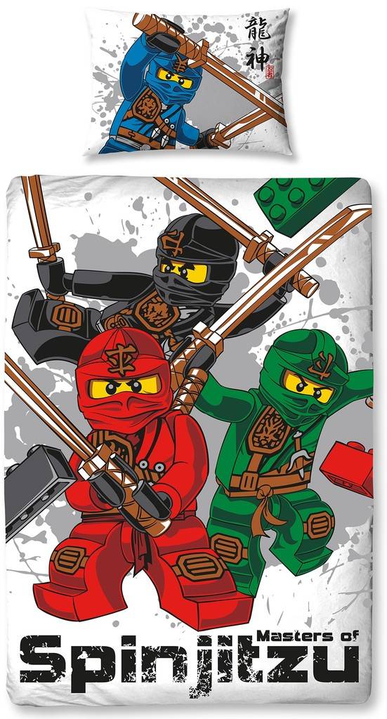 Dekbed Lego Ninjago spinjitzu: 140x200/50x75 cm