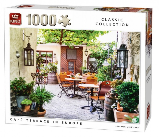 King legpuzzel Cafe Terrace in Europe 1000 stukjes