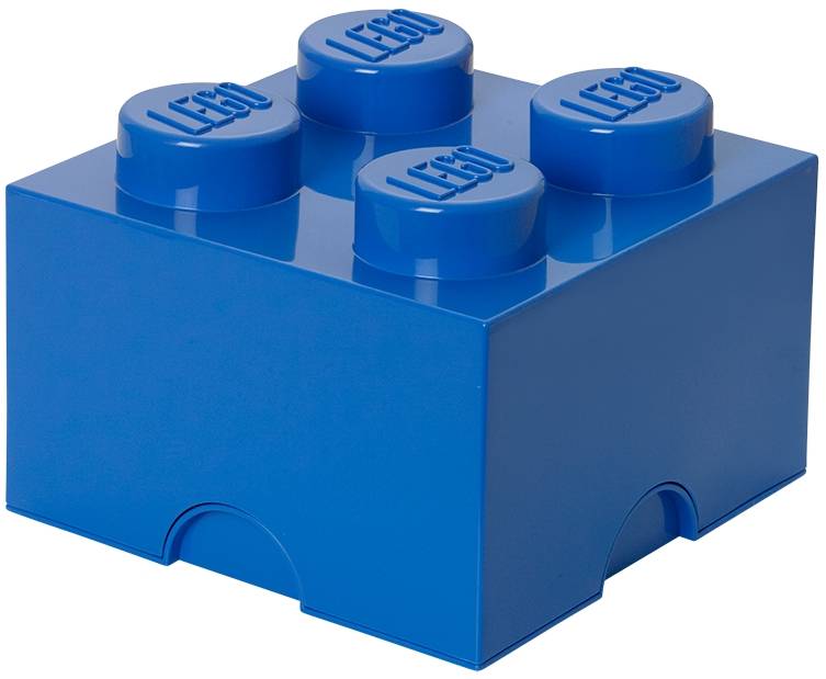 LEGO Opbergbox: Brick 4 (6 ltr) - Blauw