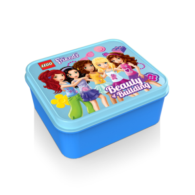 Lego Friends broodtrommel blauw