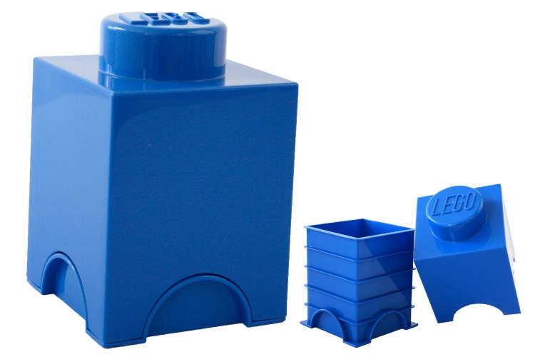 Lego Storage Brick 1 (1,2L) Blauw