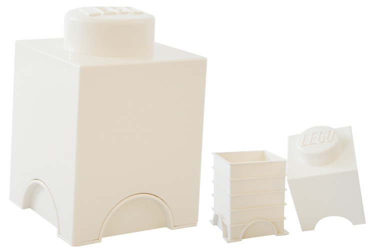 Lego Storage Brick 1 (1,2L) Wit