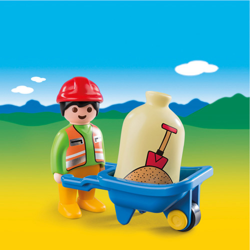 Playmobil Arbeider Met Kruiwagen