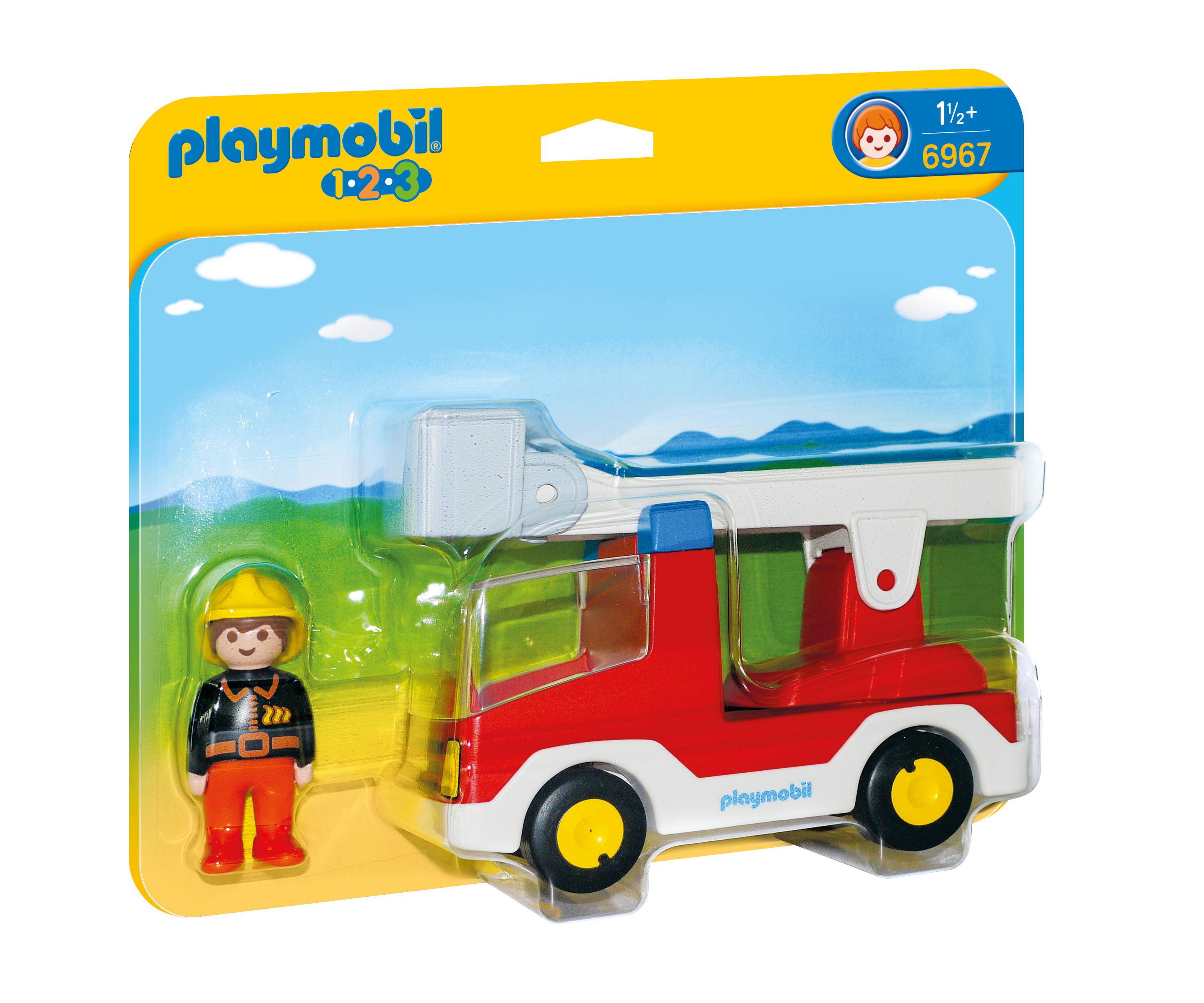 Playmobil® 6967 1.2.3 Brandweerwagen Met Ladder