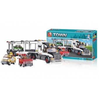 Sluban M38-B0339 Bouwstenen Town Series Autotransporter