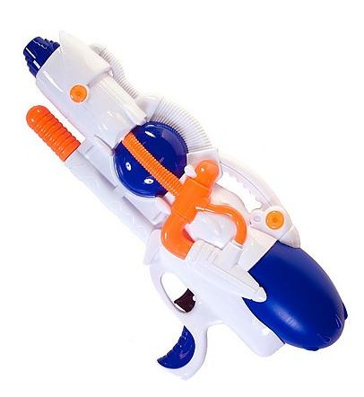 Summertime waterpistool L3500 kunststof wit/blauw 48 cm