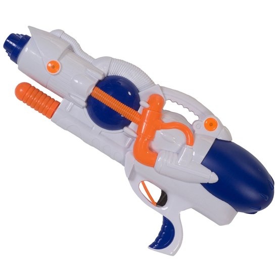 Summertime waterpistool M3000 wit/blauw kunststof 38 cm