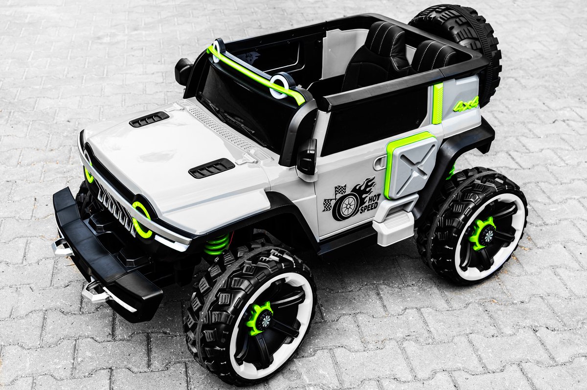 Springos Elektrische Kinderauto - Auto - Elektrische - Afstandsbediening - 4x4 - 140 x 82 x 76 cm