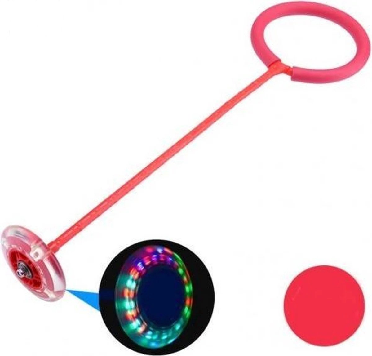 Dance Wheel Rood Enkelswing met LED-Lichtjes buitenspeelgoed