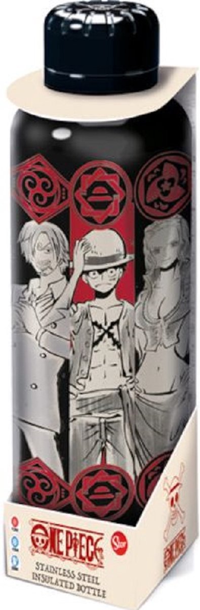 One Piece Geïsoleerde roestvrijstalen fles 515 ml geschenkdoos