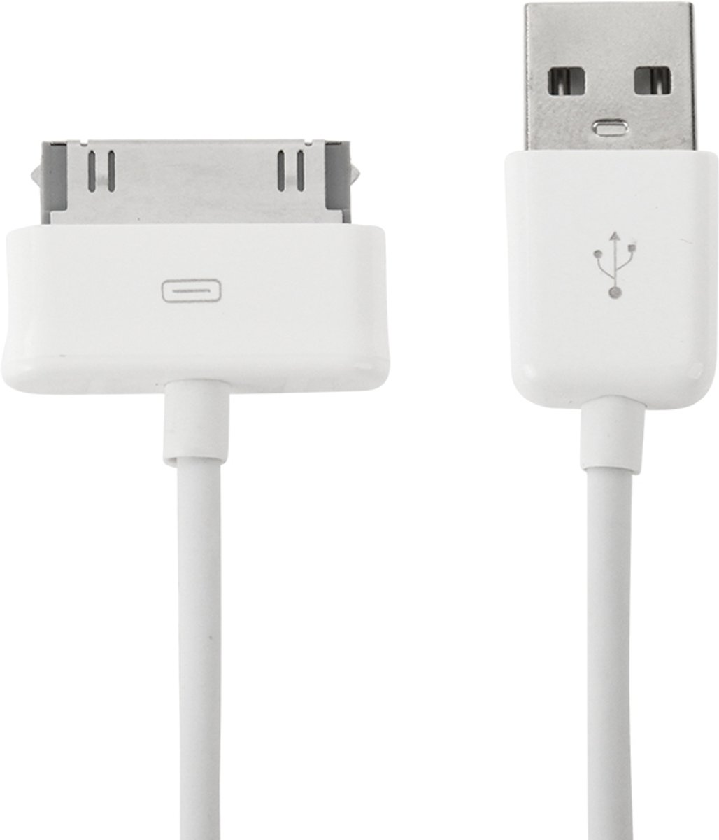 1 m 30 Pin naar USB Data opladen Sync kabel, voor Galaxy Tab 7.0 Plus / Galaxy Tab 7.7 / Galaxy Tab 7 / P1000 / Galaxy Tab 10.1 / P7100 / Galaxy Tab 8.9 / P7300 / Galaxy Tab 10.1 / Galaxy Note 10.1 / Galaxy Note 8.0 ( Wit)