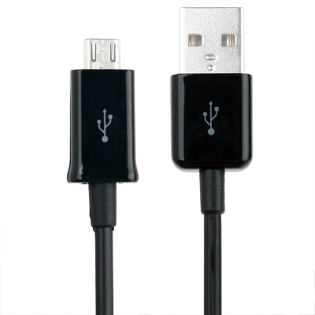 1 m Micro USB Data Sync-oplaadkabel, voor Galaxy S IV / i9500 / i9300 / N7100, Nokia Lumia-serie, LG Optimus-serie, Sony Xperia-serie, lengte: 1 m (zwart)