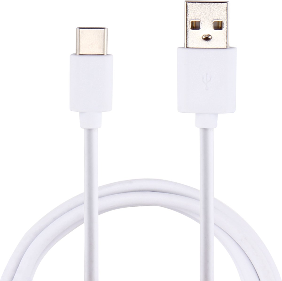 1m USB-C / Type-C naar USB 2.0 Data / Oplaadkabel, voor Galaxy S8 & S8 + / LG G6 / Huawei P10 & P10 Plus / Oneplus 5 / Xiaomi Mi6 & Max 2 / en andere smartphones (wit)