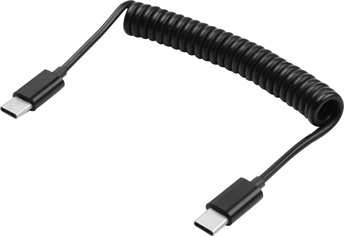 1m USB-C / Type-C naar USB 3.1 Type-C data & Opladen Spring-kabel, voor Galaxy S8 & S8 + / LG G6 / Huawei P10 & P10 Plus / Xiaomi Mi 6 & Max 2 en andere smartphones