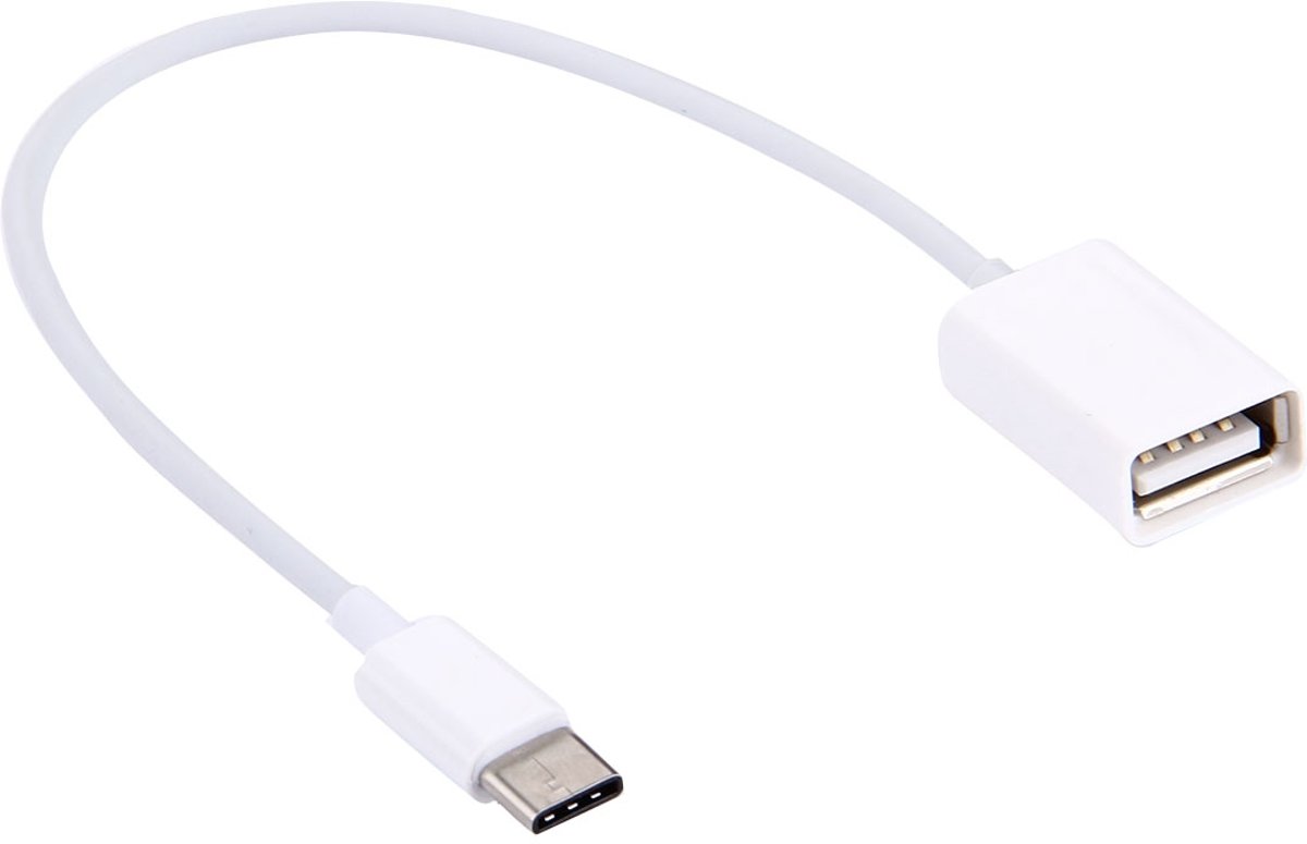 20 cm USB-C / Type-C 3.1 OTG-adapterkabel, voor Galaxy S8 & S8 + / LG G6 / Huawei P10 & P10 Plus / Xiaomi Mi 6 & Max 2 en andere smartphones