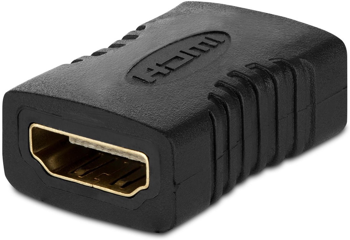 HDMI 19 Pin Femal naar HDMI 19Pin Female Adapter, Size: 40mm x 23mm x 12mm(zwart)