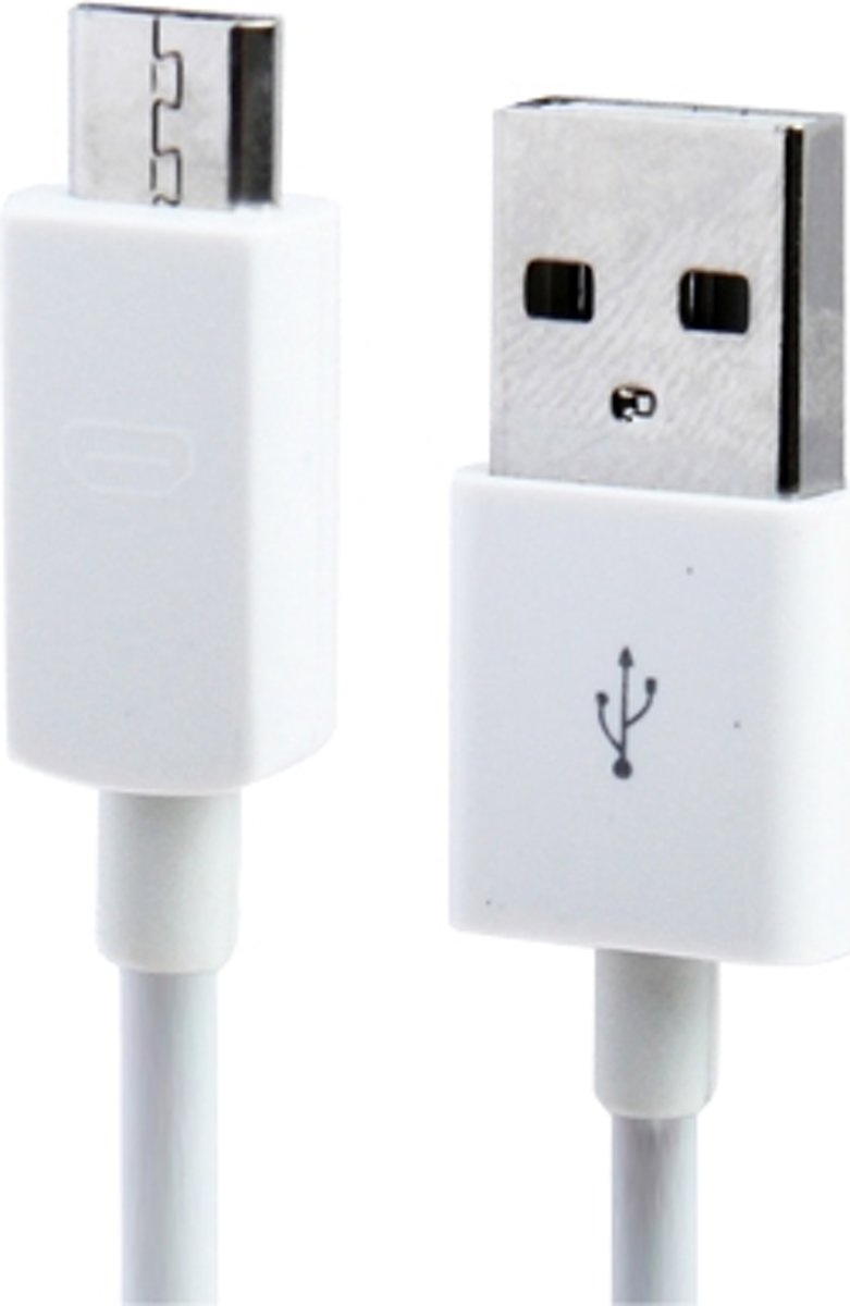 Micro USB naar USB Data Sync Oplaadkabel voor Samsung / HTC / LG / Sony / Nokia, lengte: 3 m (wit)