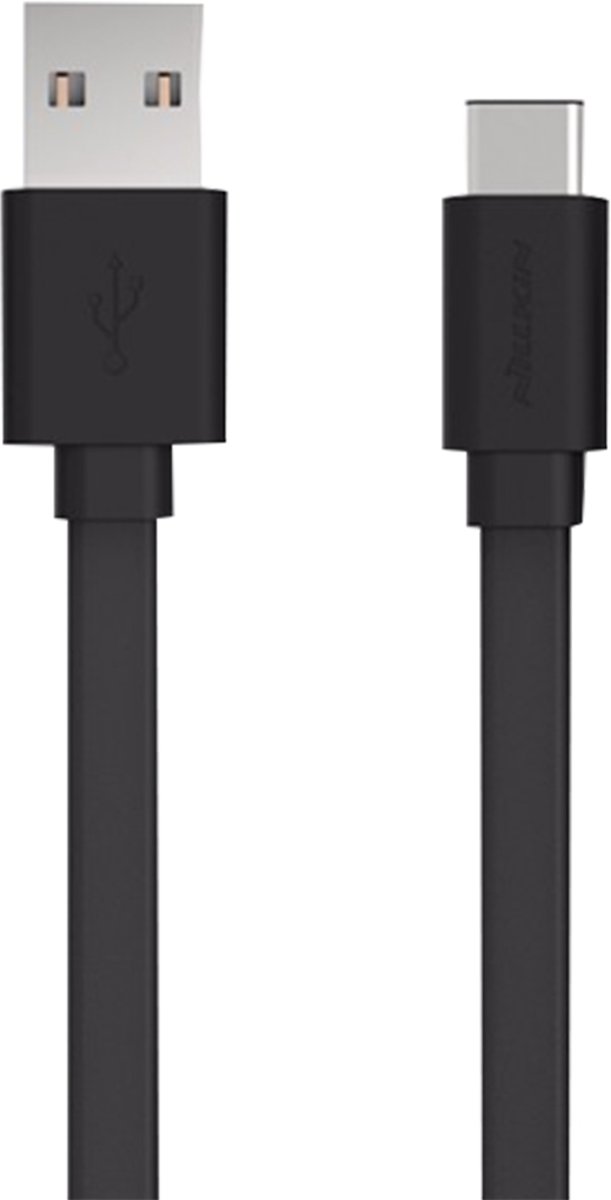 NILLKIN 1,2 m 2A USB-C / Type-C naar USB 2.0 TPE Data Sync oplaadkabel met string-bandage, voor Galaxy S8 & S8 + / LG G6 / Huawei P10 & P10 Plus / Xiaomi Mi6 & Max 2 en andere smartphones (zwart)