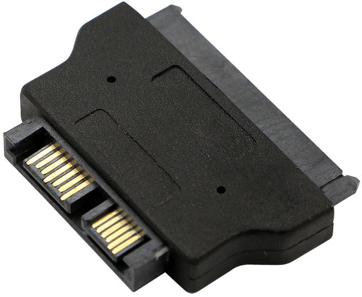 SATA 22-pins vrouw naar SLIMLINE SATA 13-pins mannelijke adapter