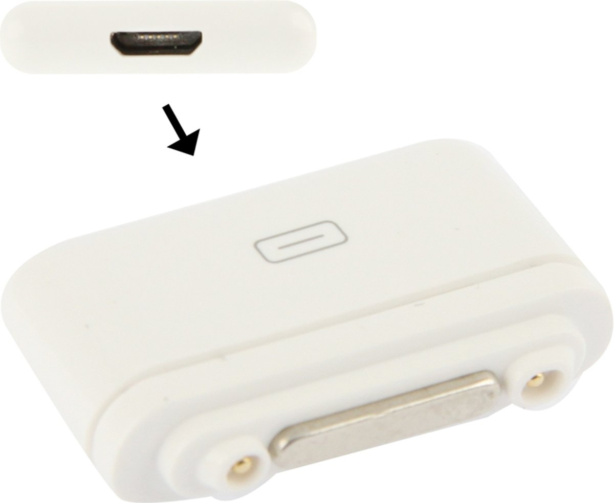 Synchroniseer magnetische gegevens opladen naar Micro USB-adapter voor Sony Xperia Z1 / L39h, Xperia Z Ultra / XL39h (wit)