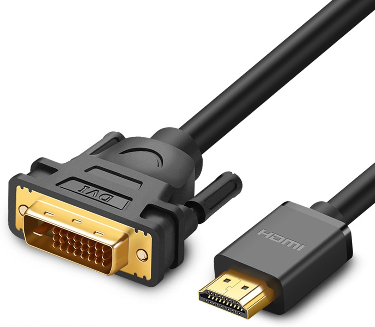 UGREEN DVI D (24 + 1) Male naar HDMI Male HD 2K tweeweg verwisselbare lijn, lengte: 1,5 m