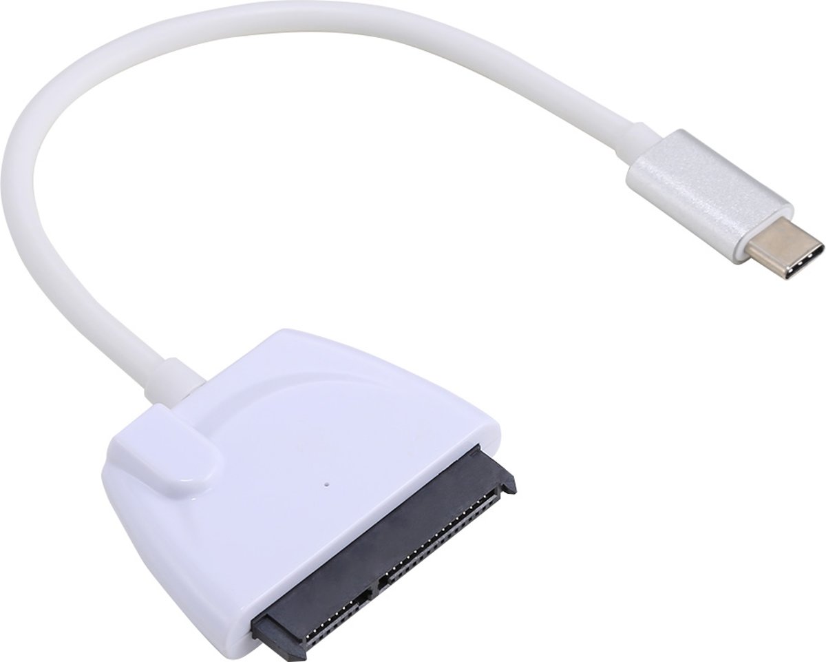 USB-C / Type-C naar 22-pins SATA-adapterkabel voor harde schijf, totale lengte: ongeveer 23 cm