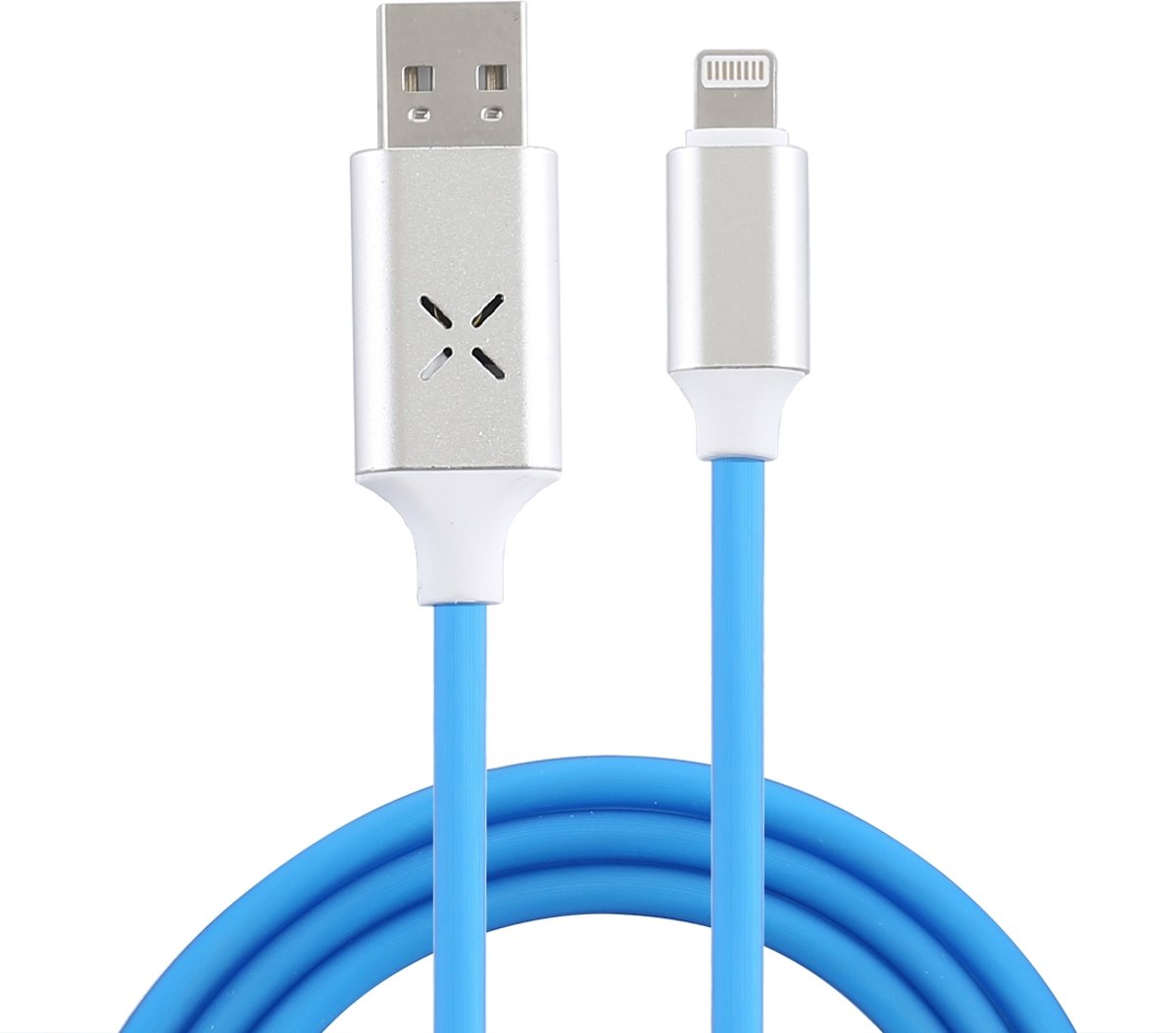 USB naar 8 pins lichtgevende datakabel (blauw)