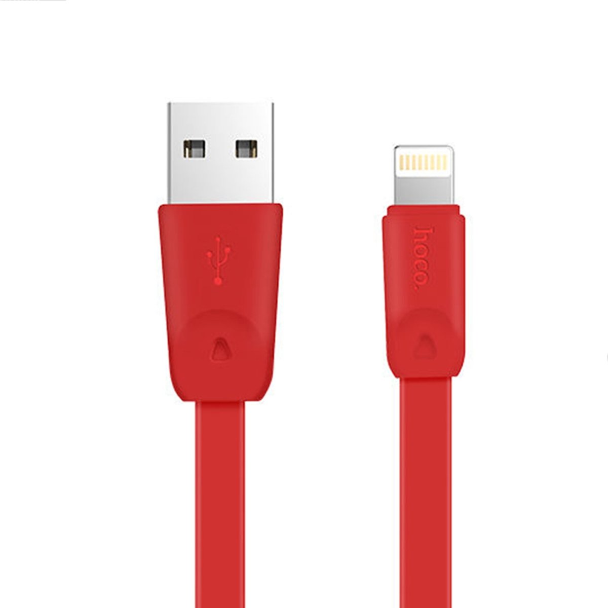 hoco X9 1m DC 5V 2.4A (max) 8 Pin naar USB Data Sync Snelle oplaadkabel, voor iPhone XR / iPhone XS MAX / iPhone X & XS / iPhone 8 & 8 Plus / iPhone 7 & 7 Plus / iPhone 6 & 6s & 6 Plus & 6s Plus / iPad (rood)