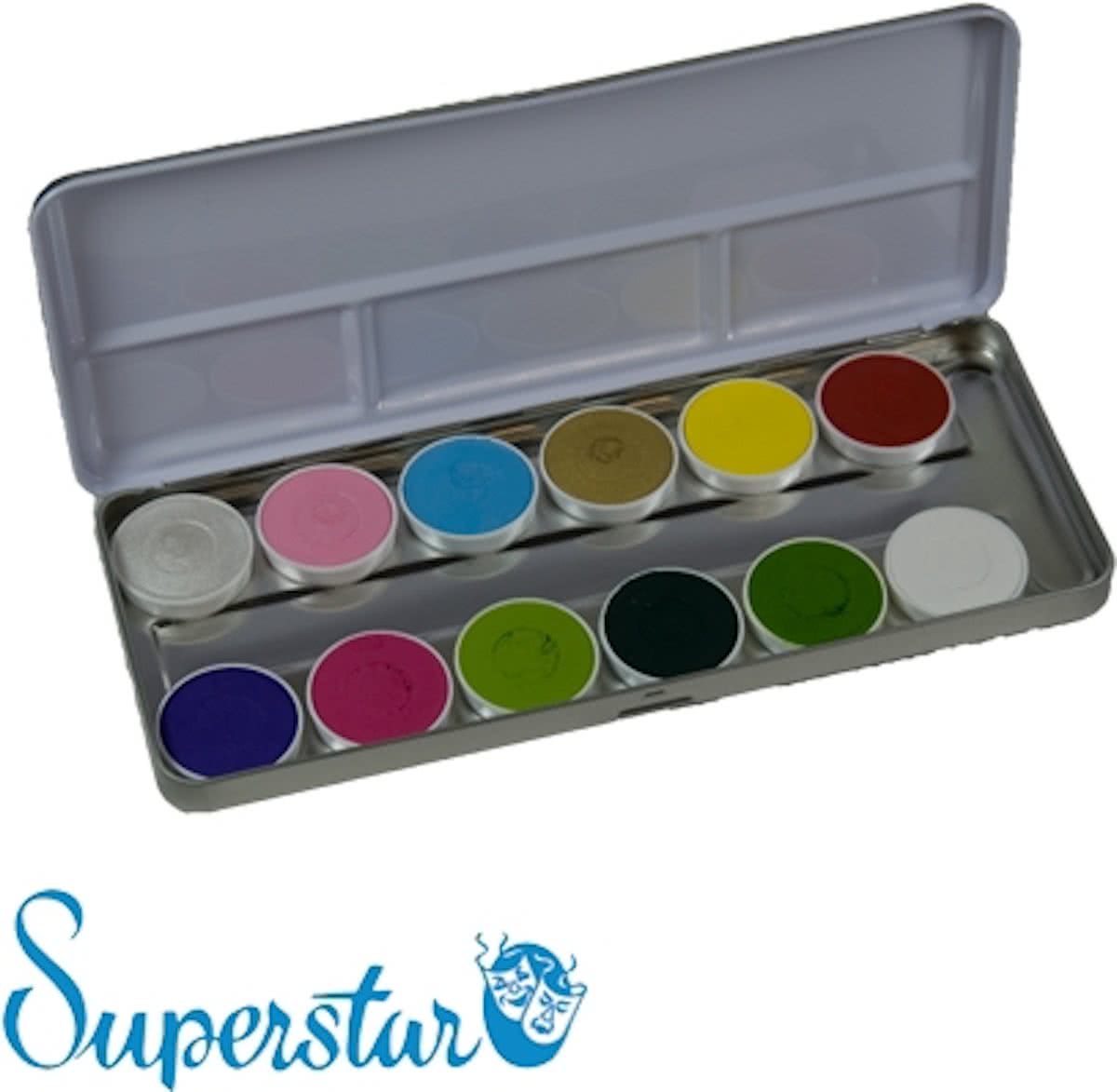  set Aqua facepaint 12 kleuren