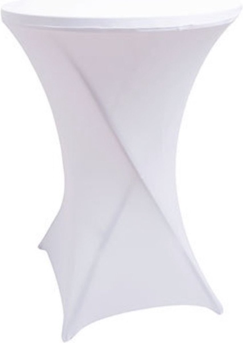 Statafel rok wit - Betaalbare statafel rok - 80cm diameter - Wasbaar -