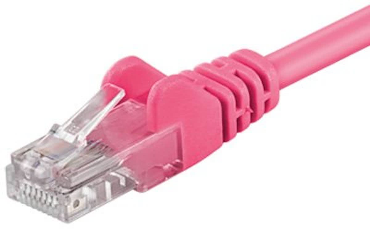 Techtube Pro - Internetkabel UTP CAT.5e - roze - 30 meter