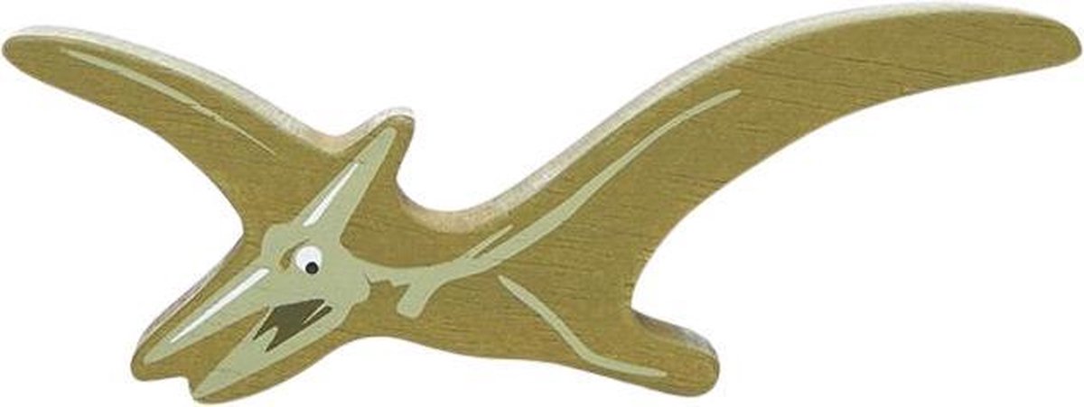 Tender Leaf Toys Houten Dino Pterodactyl 14 Cm Hout Geel